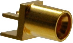 125-0701-811, Разъем РЧ / Коаксиальный, Коаксиальный SMPM, Прямой Штекер, Торцевой, 50 Ом