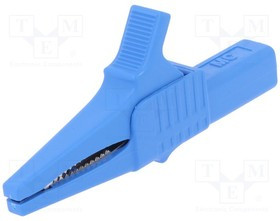 XKK-1001-23, Зажим "крокодил" черный Размер гнезда 4мм L 82,2мм