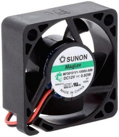 MF30101V1-A99-A, Вентилятор осевой, 12В DC, 30x30x10мм, подшипник Vapo, 9,3куб.м/ч, 23дБА