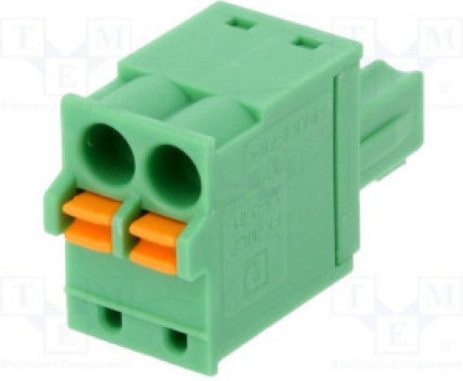 1851041, Pluggable Terminal Blocks 2 Pos 3.81mm pitch Plug 26-16AWG Spring