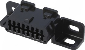 0511161601, 51116-1601, Разъем типа провод-плата, 4 мм, 16 контакт(-ов), Гнездо, Серия OBD-II 51116, Обжим, 2 ряд(-ов)