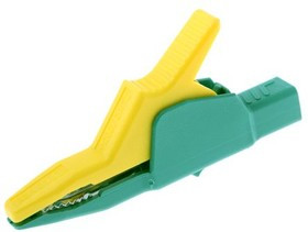 972405188, Crocodile Clip, Brass Contact, 32A, Green, Yellow 972405188, Crocodile Clip, Brass Contact, 32A, Green, Yellow