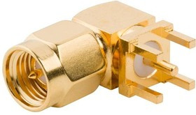 901-9894-RFX, RF Connectors / Coaxial Connectors PC R/A PLG TFE GLD