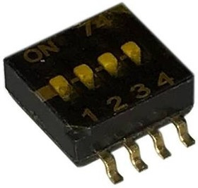 218-4LPST, DIP Switches / SIP Switches SPST 4 switch sections
