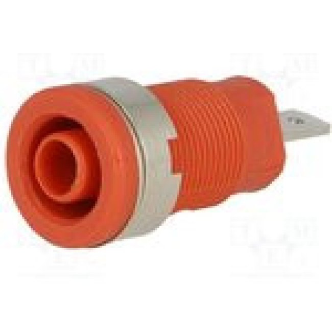 SEB 6450 Ni / RT, Red Female Banana Plug Tab 1kV SEB 6450 Ni / RT, Red Female Banana Plug Tab 1kV