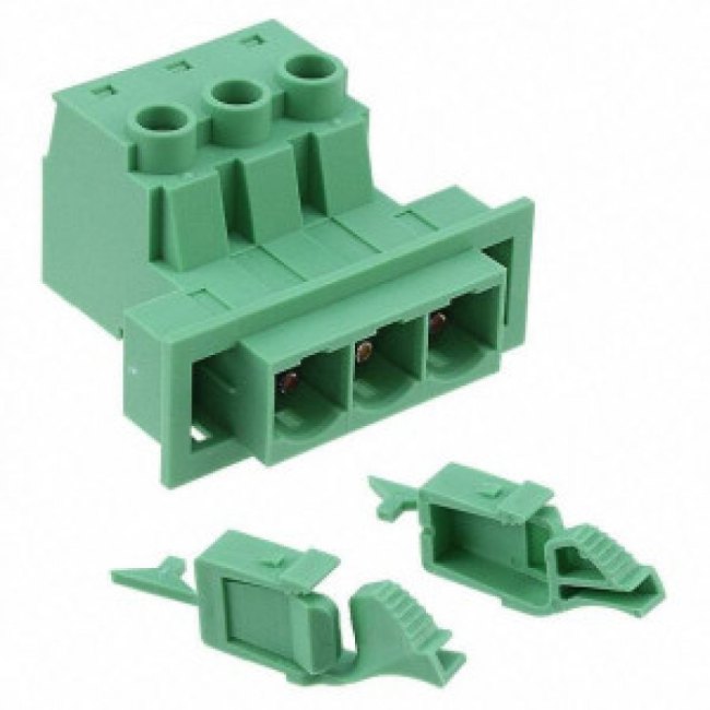 1703386, Conn Terminal Block M 3 POS 10.16mm Screw RA Wall Mount 76A Cardboard 1703386, Conn Terminal Block M 3 POS 10.16mm Screw RA Wall Mount 76A Cardboard