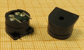 Зуммер магнитоэлектрический без генератора, 12x 9m12, напряжение 1.5В, сопротивление 16 Ом, частота