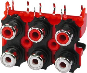 RS-613 (RCA-613), RCA JACK 6 разъемов на плату