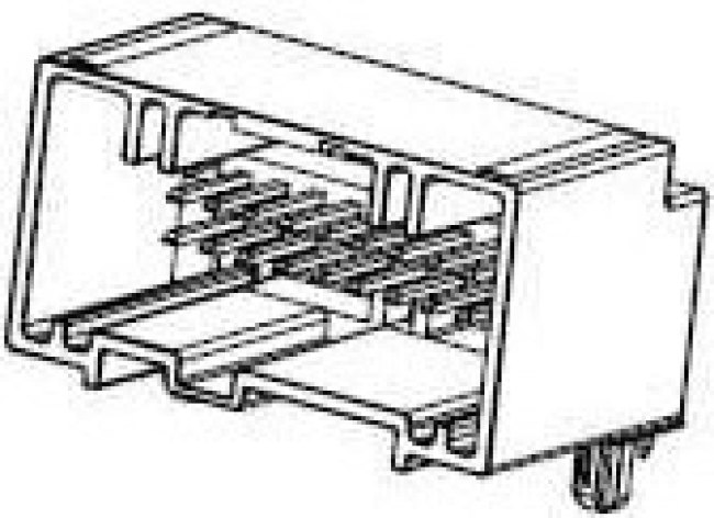 30700-5060, Automotive Connectors HDAC64 DR RA HDR 6 C HDR 6 CKT GRAY POL 1