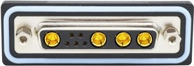 CDFS9W4203L211, Комбинированный разъем D Sub, IP67, NANOOK Series, DB-9W4, Гнездо, 9 контакт(-ов)