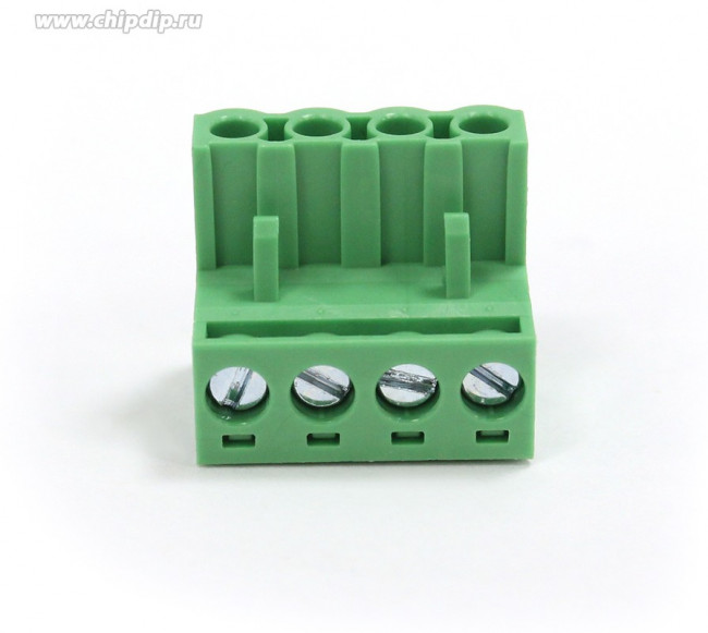 WJ2EDGK-5.08-04P-14G-00N Штекерный соединитель с розеточными контактами 4P/15A/320V/2,5mm2/ 5,08mm/Зелёный (Норма упаковки=100шт.)