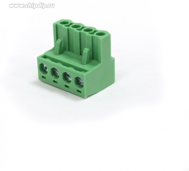 WJ2EDGK-5.08-04P-14G-00N Штекерный соединитель с розеточными контактами 4P/15A/320V/2,5mm2/ 5,08mm/Зелёный (Норма упаковки=100шт.)