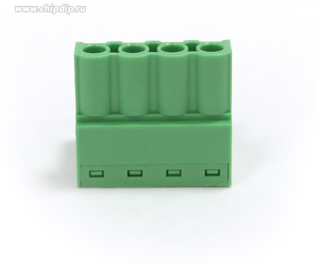 WJ2EDGK-5.08-04P-14G-00N Штекерный соединитель с розеточными контактами 4P/15A/320V/2,5mm2/ 5,08mm/Зелёный (Норма упаковки=100шт.)