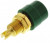 930176704, Green Female Banana Socket, 4 mm Connector, Solder Termination, 32A, 30 V ac, 60V dc