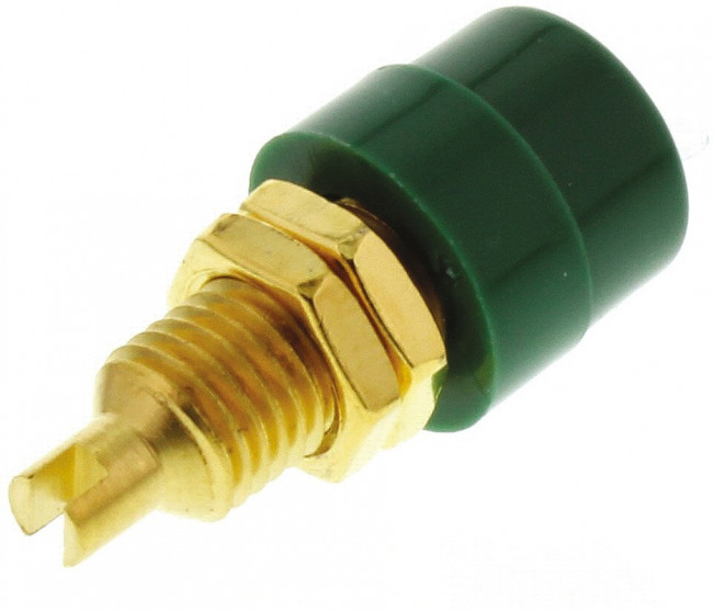 930176704, Green Female Banana Socket, 4 mm Connector, Solder Termination, 32A, 30 V ac, 60V dc
