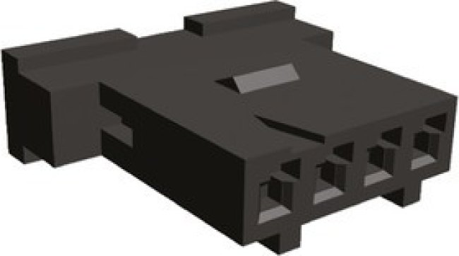 1-88859-0, Connector Housing, 2.54mm Pitch, 4 Way, 1 Row 1-88859-0, Connector Housing, 2.54mm Pitch, 4 Way, 1 Row