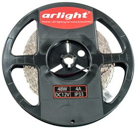 RT 2-5000 12V YELLOW, 2x, св. диод. лента желтая 3528, 120 LED, LUX (1 м)