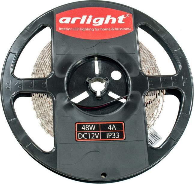 RT 2-5000 12V YELLOW, 2x, св. диод. лента желтая 3528, 120 LED, LUX (1 м)