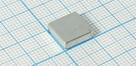 Магнит 10,0x10,0x 3, параллелепипед, рабочая температура -60~80C, Ni, класс N35