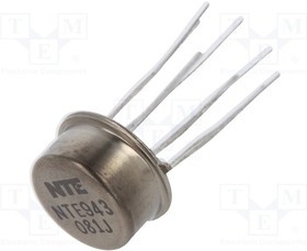 NTE943, IC: компаратор; low-power; Cmp: 2; 1,3мкс; 2?36В; THT; TO5; 150нА