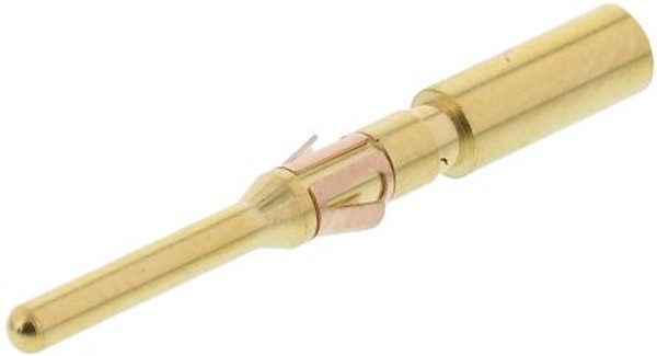 RM14M30K, Контакт круглого разъема, машинной обработки, Серия Trim Trio, Штырь, Обжим, 14 AWG, 16 AWG