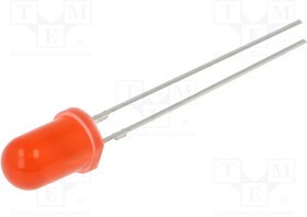 OSNR5134A-TM, LED; 5mm; red; 10?15mcd; 30°; Front: convex; 1.8?2.6V; Pitch: 2.54mm