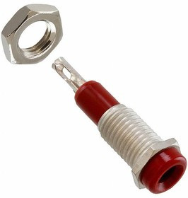 105-0252-001, Conn Tip Jack F 1 POS ST Panel Mount 1 Port