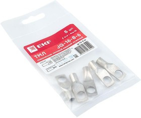 Наконечник силовой медный луженый ТМЛ JG-16-8-6 (уп.5шт) PROxima EKF jg-16-8-6r Наконечник силовой медный луженый ТМЛ JG-16-8-6 (уп.5шт) PROxima EKF jg-16-8-6r