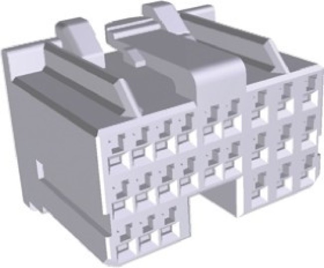 316371-1, MULTILOCK 040 II Male Connector Housing, 2.5mm Pitch, 24 Way, 3 Row 316371-1, MULTILOCK 040 II Male Connector Housing, 2.5mm Pitch, 24 Way, 3 Row
