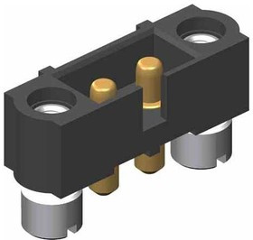 M80-5000000M2- 02-PM1-00-000, Прямоугольный разъем, Datamate Mix-Tek M80, 2 контакт(-ов), Штекер, 4 мм, Сквозное Отверстие