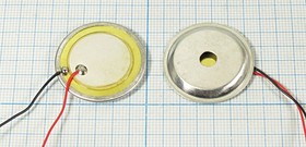 Излучатель звука пьезокерамический без генератора (1~30)В, Резонансная 4кГц зп 28x 3\1~30\\ 4,0\2L80