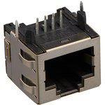 1-406541-1, Розетка 8P8C (RJ45) на плату экранированная