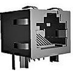 1-406541-1, Розетка 8P8C (RJ45) на плату экранированная