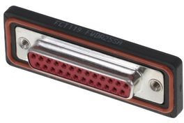 172704-0048, D-Sub Connector, Socket, DB-25, Radial Leads