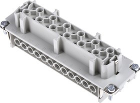 10197000, Heavy Duty Power Connector Module, 16A, Female, H-BE Series, 24 Contacts