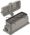 19300241226, Heavy Duty Power Connectors SURFACE MOUNTING HSG HAN 24B 1 SIDE ENTRY