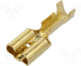 3832.60, Наконечник: плоский, 6,3мм, 0,8мм, "мама", 0,5-1,5мм2, обжим