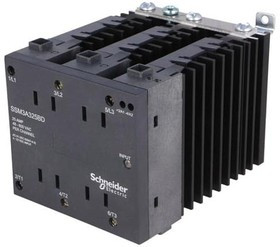 SSM3A325BD, Solid State Relays - Industrial Mount SSR 3 CH, 25A@48-600 VAC ZC, 4-32 VDC