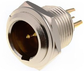 MXLR-4W-C, Гнездо, XLR mini, "папа", PIN: 4, пайка, d11мм