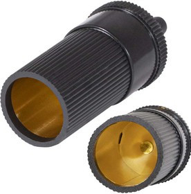 TD-51, Выносная розетка автомобильного прикуривателя , 12 В, без крышки, без проводов, корпус пластиковый