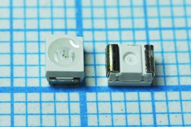 Светодиод синий SMD 1411=3.5x2.8мм, 400мКд, 110°, 470нм (Blue); Q-15191B СД SMD03528C2\глб\ 400\110\пр\FM- 3528BK-470M\