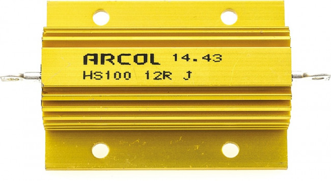 HS100 12R J, 12 100W Wire Wound Chassis Mount Resistor HS100 12R J ±5% HS100 12R J, 12 100W Wire Wound Chassis Mount Resistor HS100 12R J ±5%