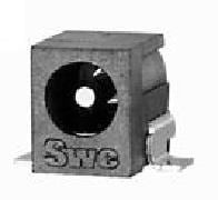 RASM712PX, DC Power Connectors RA PWR JK SM.100 PIN