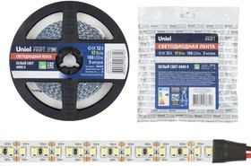 Светодиодная лента 2835-180LED/m-10mm-IP20- DC12V-17W/m-5M-4000K PROFI катушка в герметичной упаковке UL-00007640