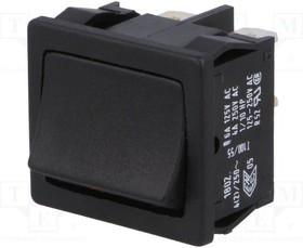 1802.1221, ROCKER; DPST; Pos: 2; OFF-(ON); 4A/250VAC; black; IP40; none; 100m? 1802.1221, ROCKER; DPST; Pos: 2; OFF-(ON); 4A/250VAC; black; IP40; none; 100m?
