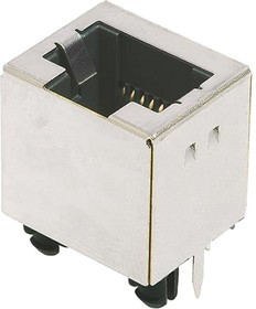 09455511103, Modular Connectors / Ethernet Connectors RJ 45 VERT SMT JACK THT V