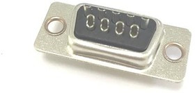 9 Way Panel Mount D-sub Connector Socket, 2.77mm Pitch