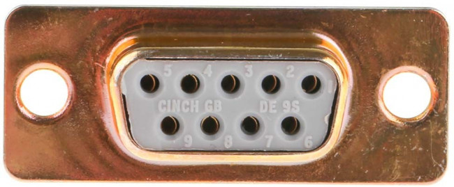 9 Way Panel Mount D-sub Connector Socket, 2.77mm Pitch
