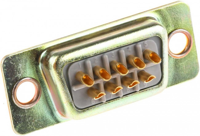 9 Way Panel Mount D-sub Connector Socket, 2.77mm Pitch