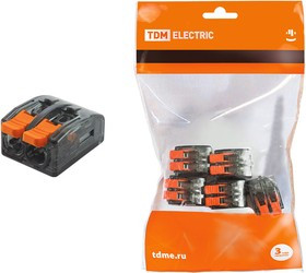 Соединительная клемма СК-612 (2,5мм2) (5 шт/упак) TDM